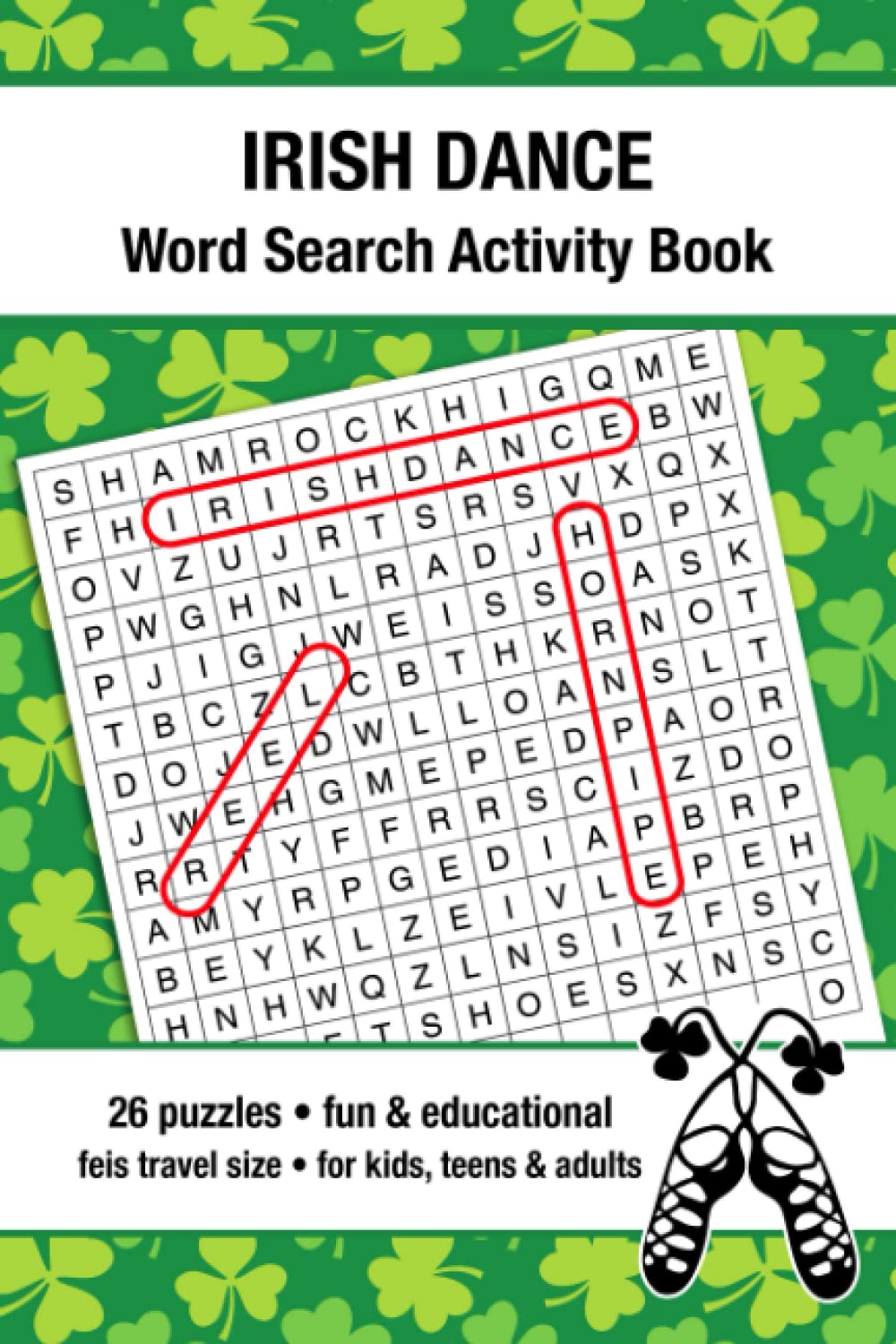 Irish Dance Word Search Activity Book