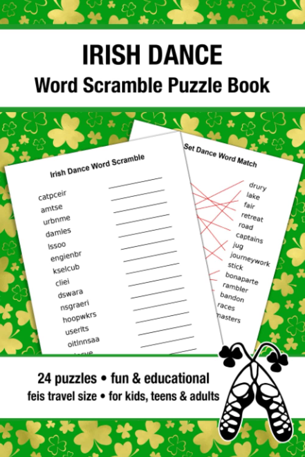 Irish Dance Word Scramble Puzzle Book