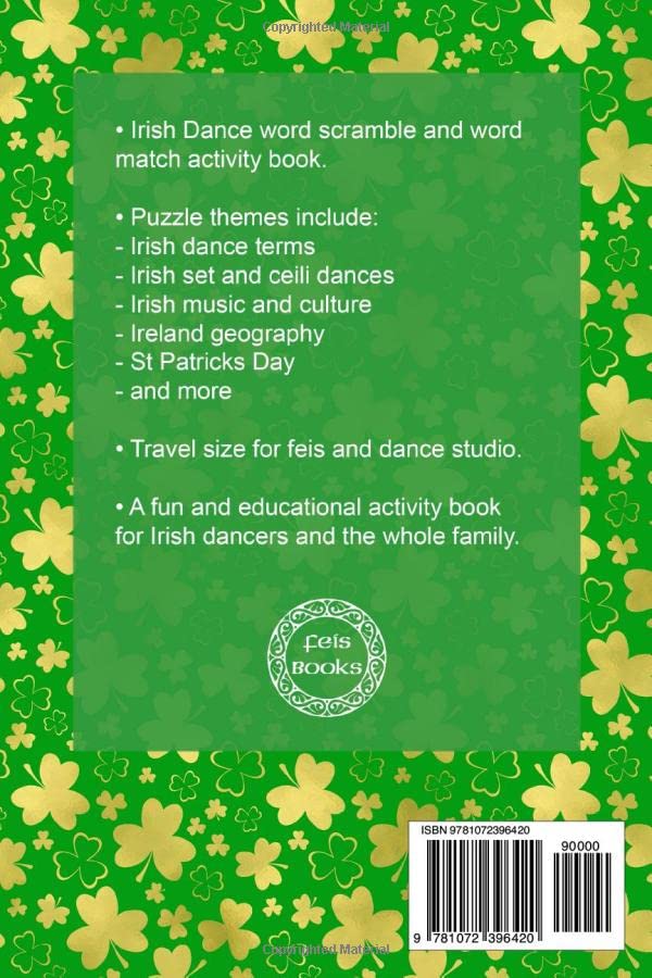 Irish Dance Word Scramble Puzzle Book