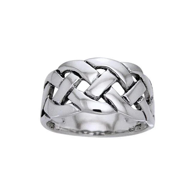 Bold Braided Celtic Knot Band