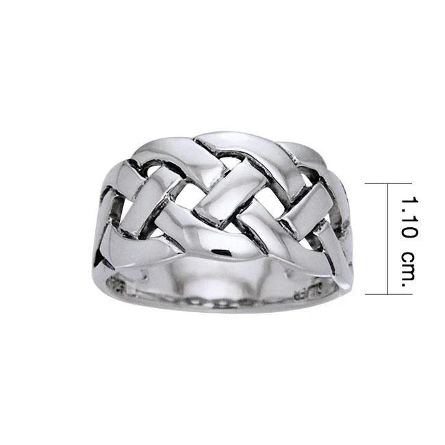 Bold Braided Celtic Knot Band