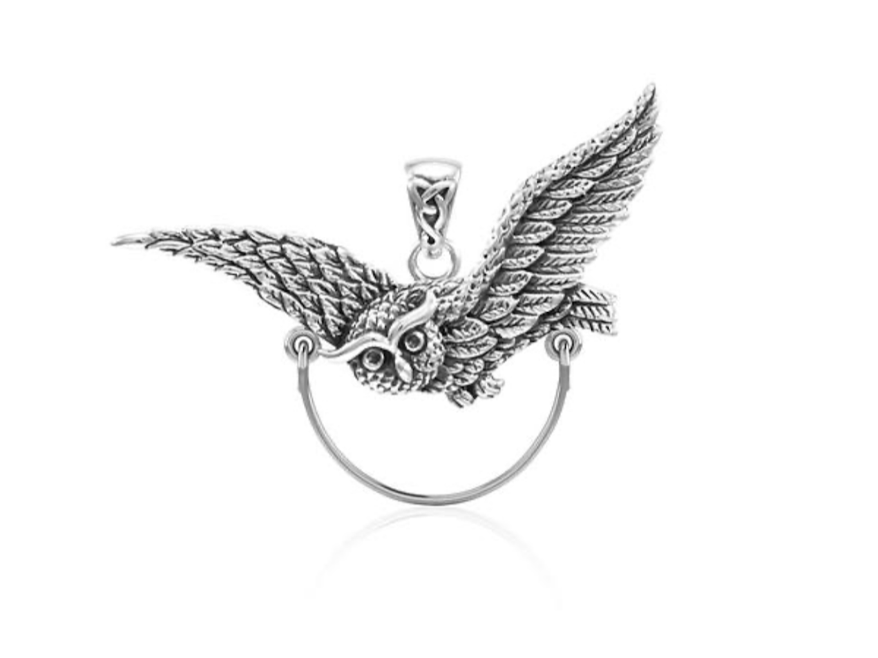 Celtic Owl Charm Holder Pendant