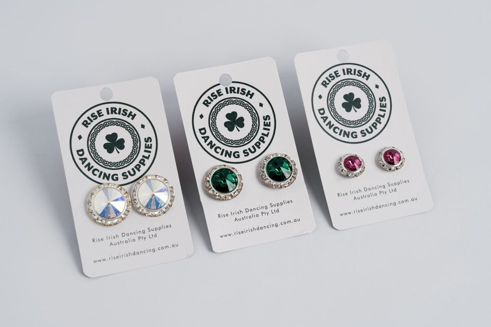 Crystal Earrings - Clip On