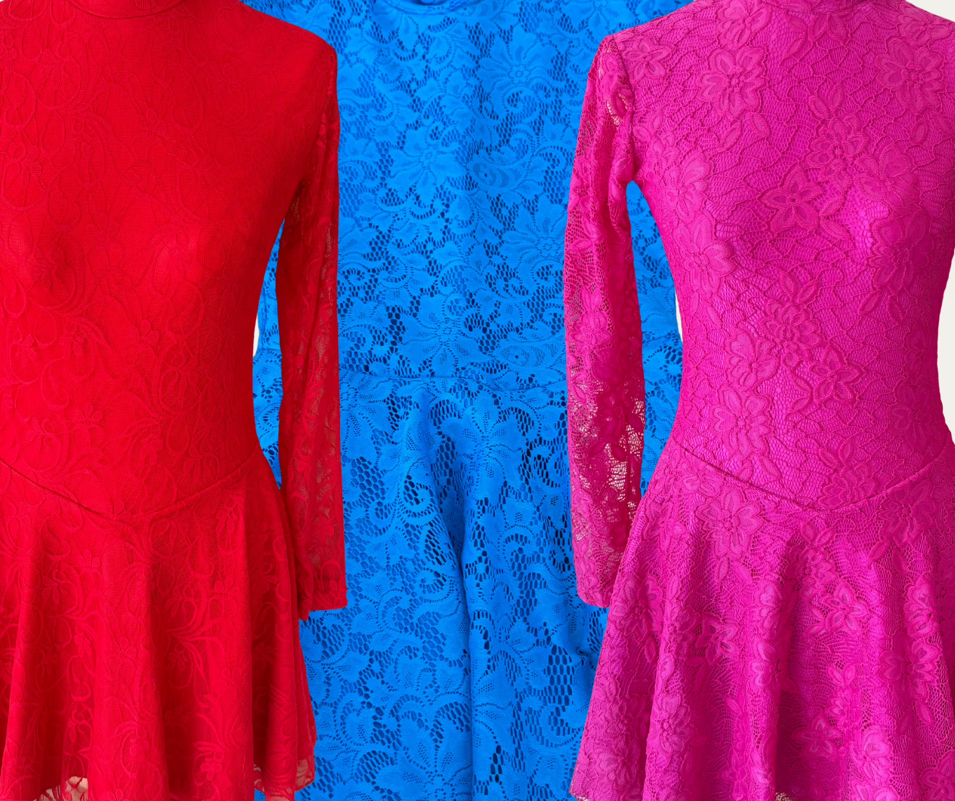Coloured Lace Dress