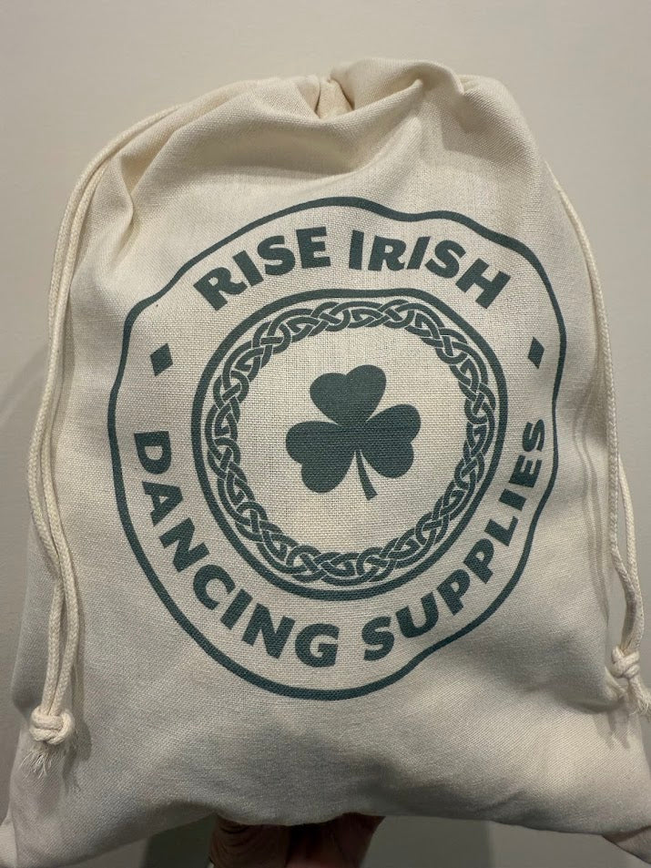 Rise Drawstring Calico Shoe Bag