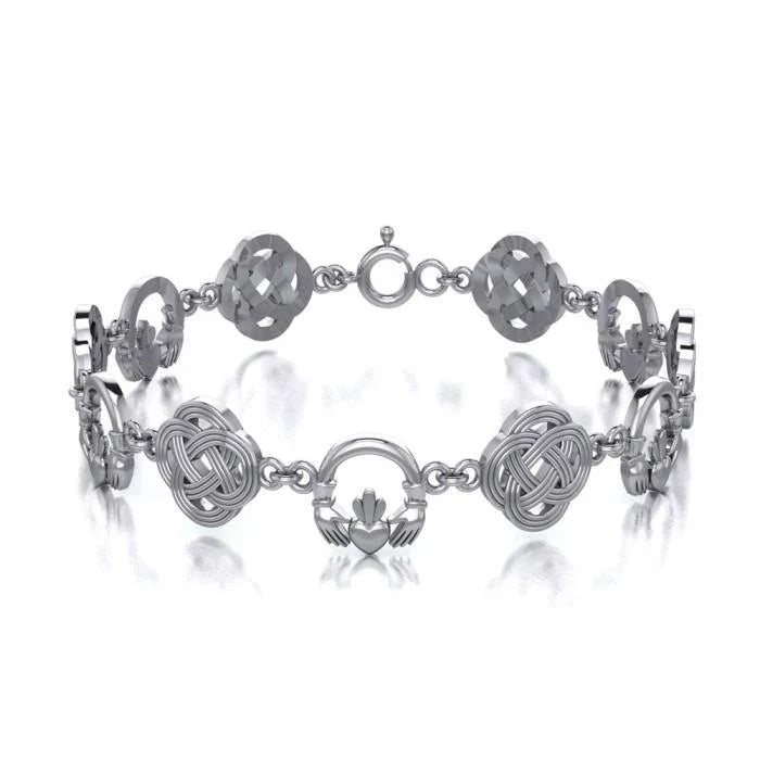 Celtic Knotwork & Claddagh Bracelet
