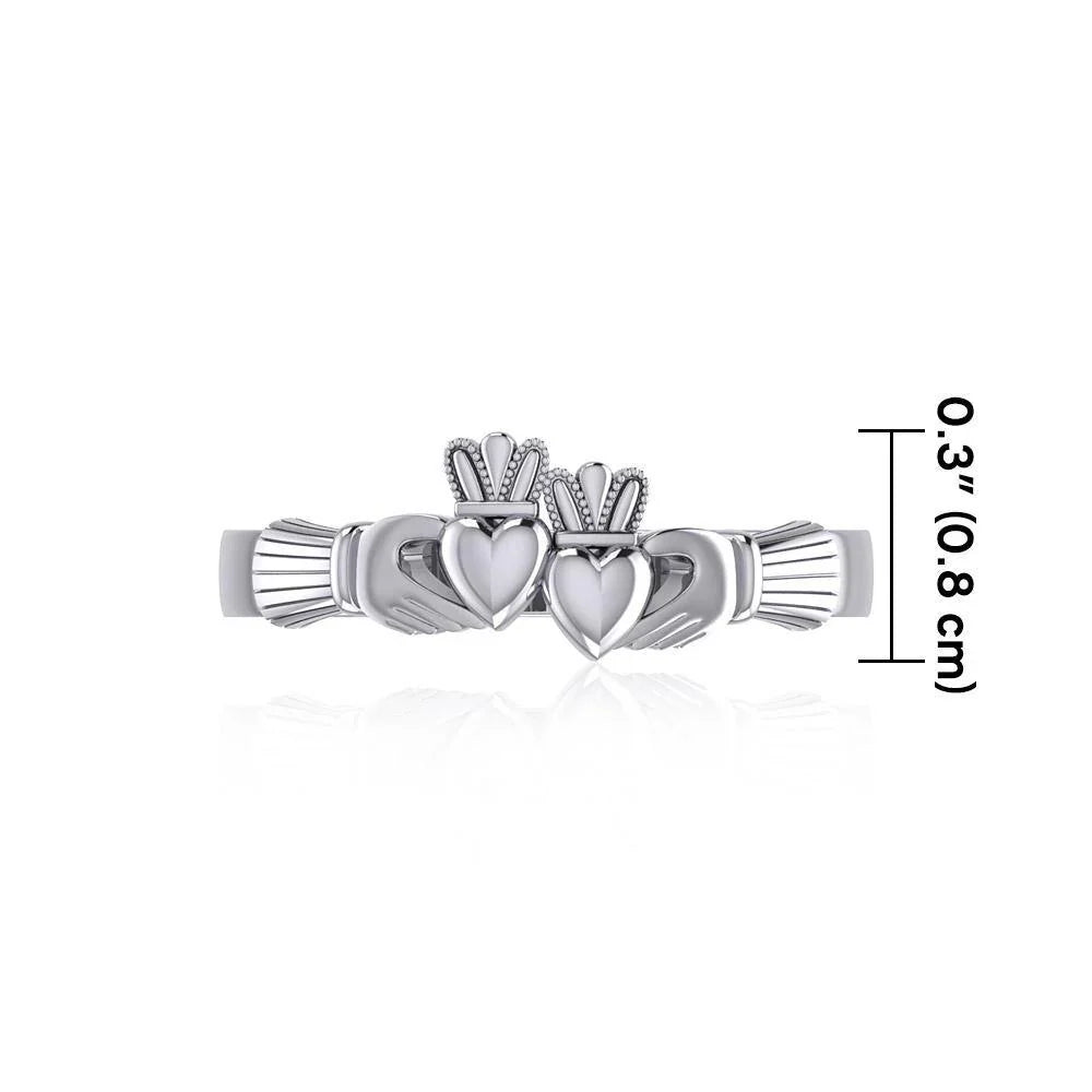 Double Claddagh Ring (TRI1115)