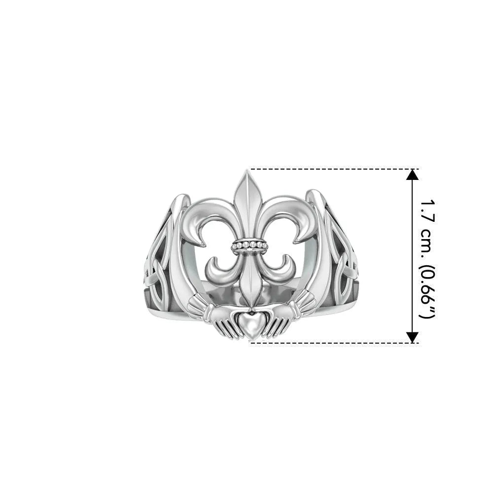 Fleur-de-Lys & Claddagh Ring