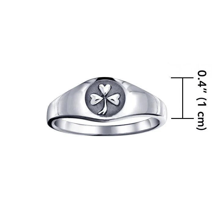 Shamrock Signet Ring