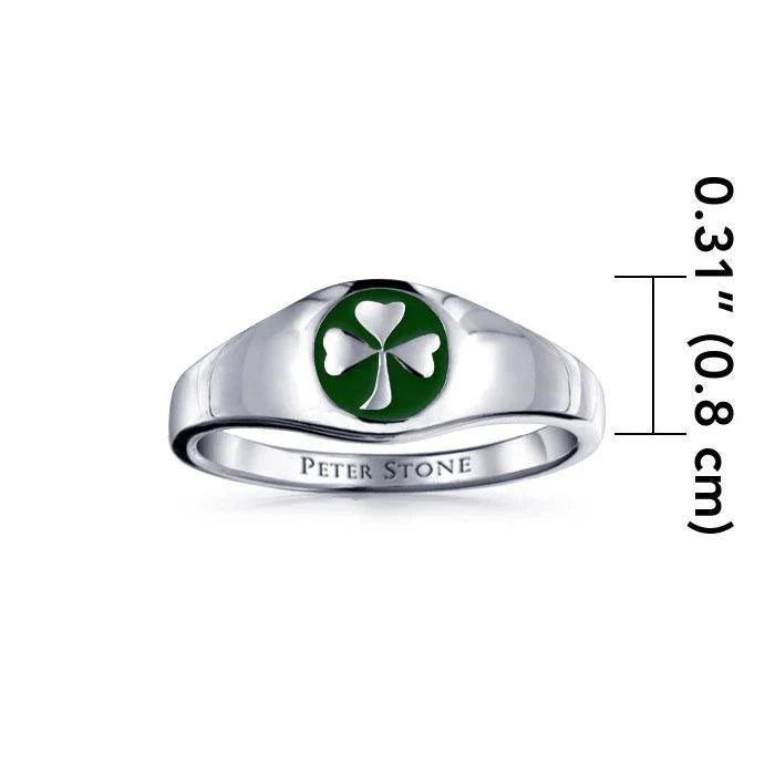 Shamrock Signet Ring